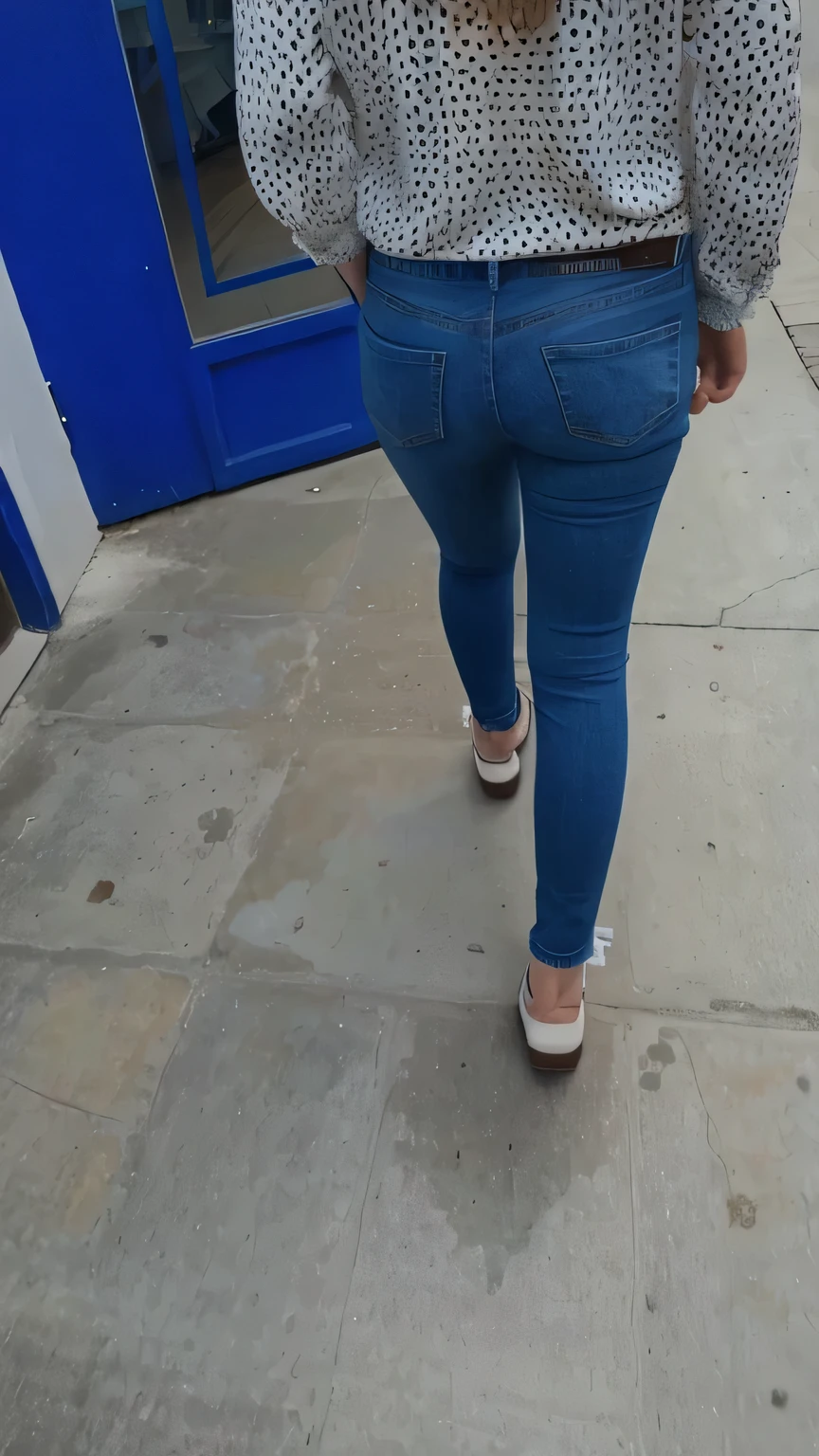 realistic girl from back tight jeans hd sexy