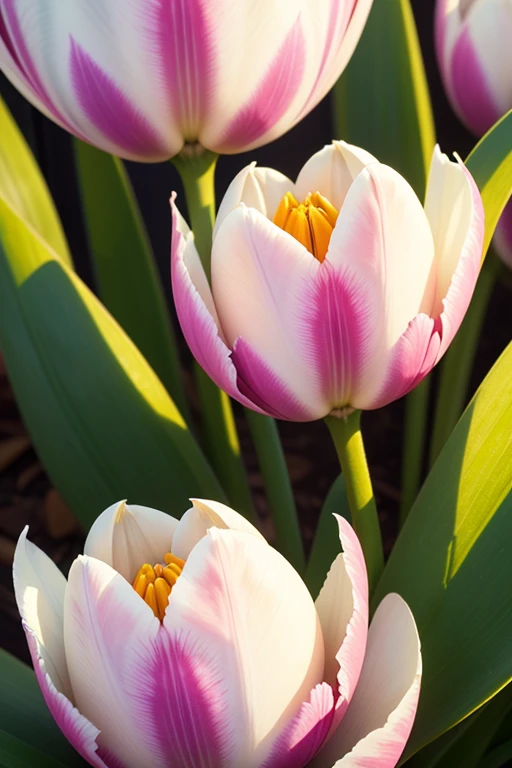 tulip(close up),(masterpiece, best quality, high quality, high resolution, Extremely detailed),