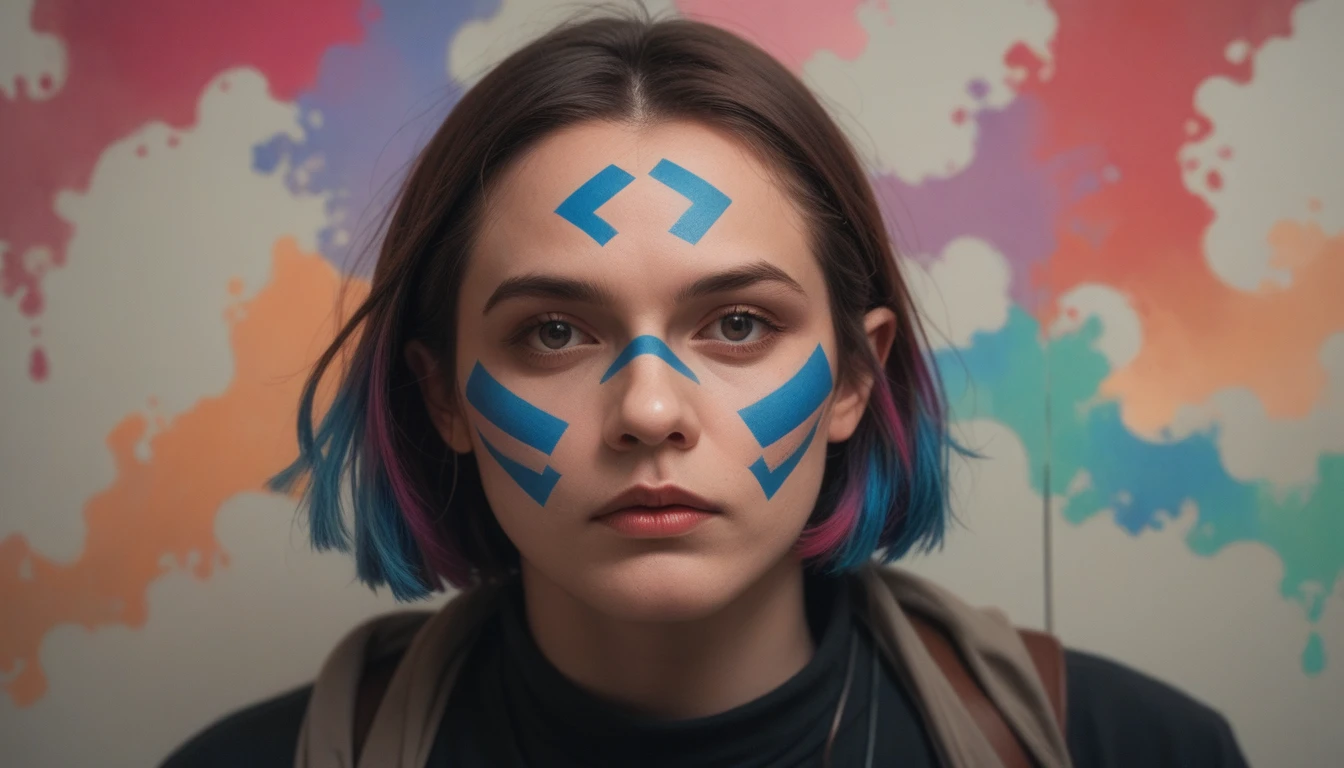 A blank canvas, with colorful brushstrokes spreading and taking shape. The screen transforms into a vibrant universe full of life. In the Star Wars, cinemátic, photography, realisitic.