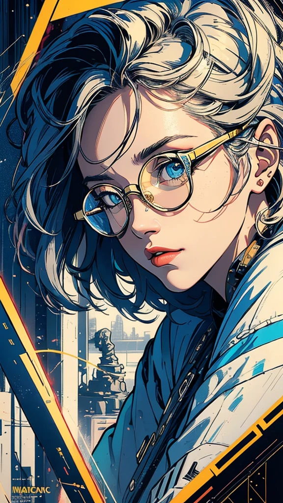 (((masterpiece, highest quality))),(((solo:1.2))),(((1girl:1.2))),32k wallpaper, very detailed, poster, vintage science fiction,(((((geometric cinematic movie poster))))), (bauhaus),(((abstract))),(((mid century modern))),(((((portfolio))))),(((((Close-up))))),(((((bust up))))),((((more various angle)))),(((highlight))),Vast landscape,(((complete. detailed face))),(((Extremely talented))),(((most complecated machine))),Colorful color scheme,(((((optical illusion)))))