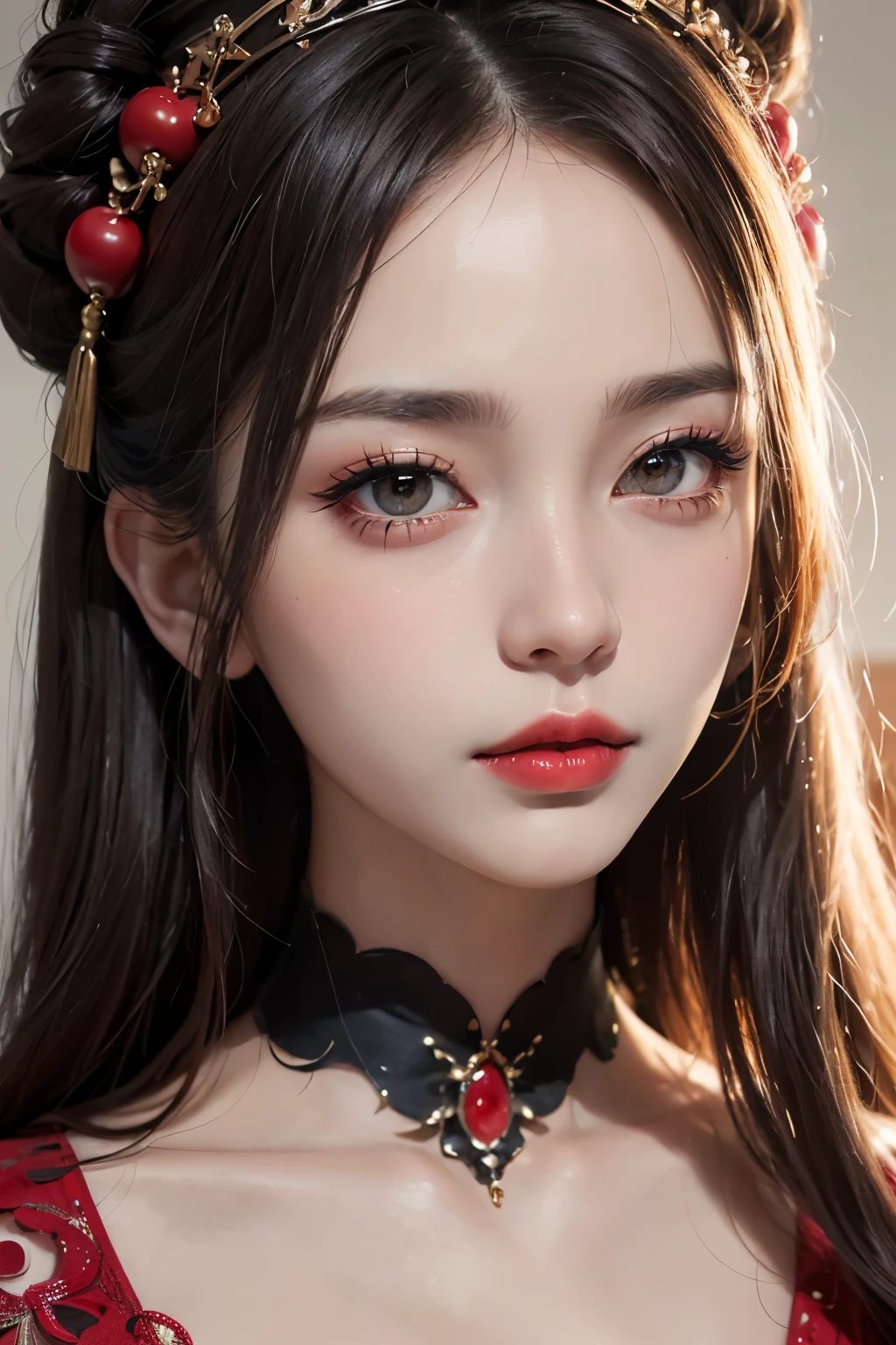 masterpiece, masterpiece, masterpiece_portrait, distinct, distinct_image, highres, high_resolution, high_quality, high_quality_anime, super_detail, hyper_detail, ultra high definition, Super facial detail, 페이스 art, 알굴 make up, pale face, red lips, 이마 make up, 눈 make up, pattern on face, 8k, 1 person, face enlargement, chinese makeup, japanese anime makeover, make up, art, art, painting on face, 얼굴 art, Demon Slayer's Blade, Akaza, face을 바라본다, Face tattoo, (tattoo on face:1.5), ghost makeup, zombie makeup, 캐릭터 make up, kabuki, portrait, (1 face:1.3), blue eyes, No background, face, face line tattoo, long eyelashes, LED lights, neon sign lighting, cyfunky, myth, red markings on the face,