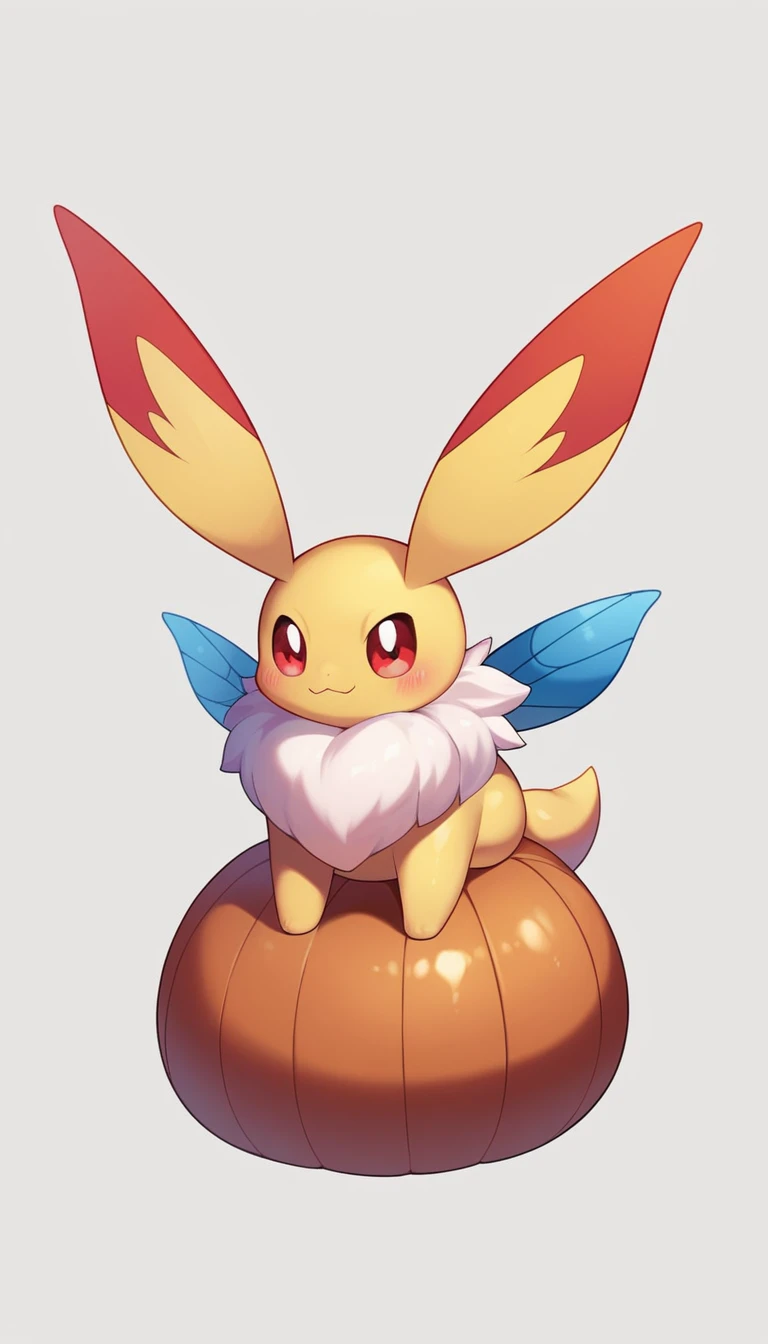an eevee holding a hazelnut