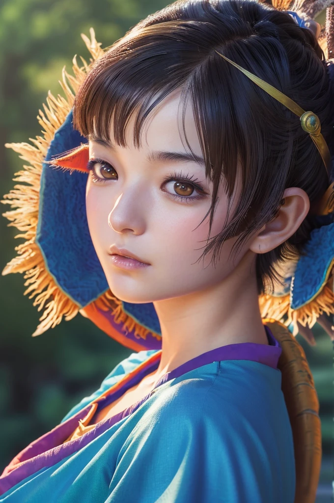 a 20 years old japanese girl,(dragonquest sage,(dq3:1.5)),beautiful detailed eyes,beautiful detailed lips,extremely detailed face and eyes,long eyelashes,fantasy,medieval,magic,medieval castle,landscape,art,digital painting,cinematic lighting,vibrant colors,dramatic lighting,realistic,photogenic,masterpiece,4k,best quality