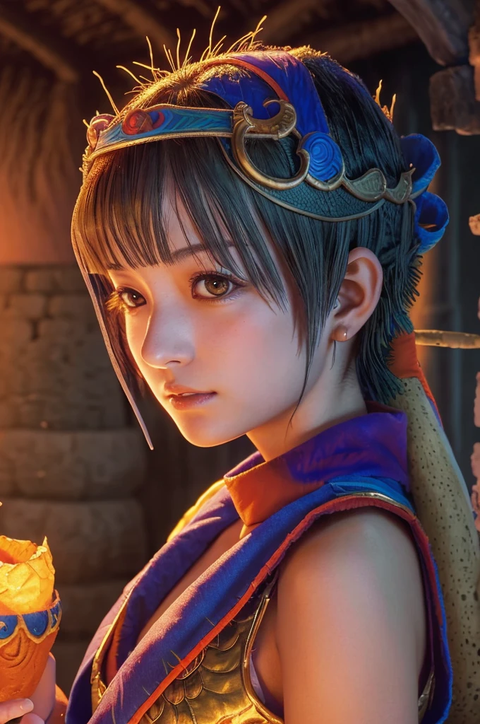 a 20 years old japanese girl,(dragonquest sage,(dq3:1.5)),beautiful detailed eyes,beautiful detailed lips,extremely detailed face and eyes,long eyelashes,fantasy,medieval,magic,medieval castle,landscape,art,digital painting,cinematic lighting,vibrant colors,dramatic lighting,realistic,photogenic,masterpiece,4k,best quality