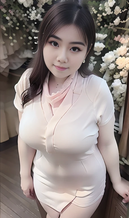 ((Highest quality)), ((masterpiece)), (detailed),15 year old Mongolian､Perfect Face, Baby Face、Chubby girl, Chubby Cheeks, Thick arms, mini skirt , Big breasts、Big Ass、Tight clothing, Mature Woman, Thick thighs, Full Vidi View, sneakers, Dark clothing, ultra hyper high resolution 