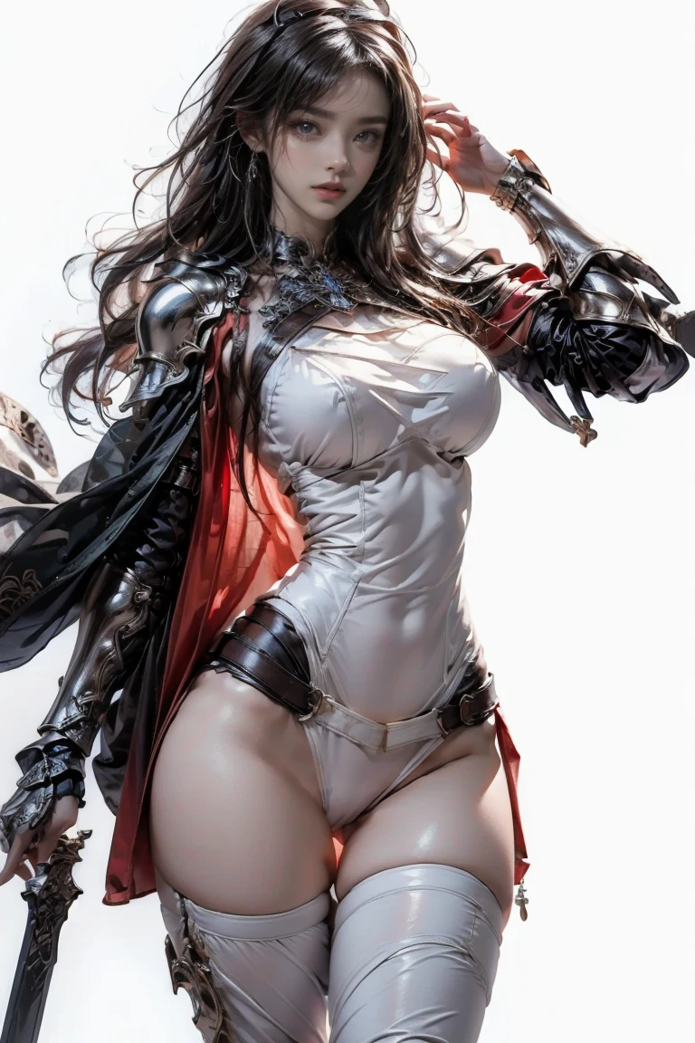 (simple background, white background:2.0), ((masterpiece, top quality, high resolution, highly detailed CG unified 8K wallpaper)), (huge stunning goddess shot, very hot and sexy, jaw dropping beauty, perfect proportions, beautiful body, slim body beauty:1.3), bouquet of red tulips,