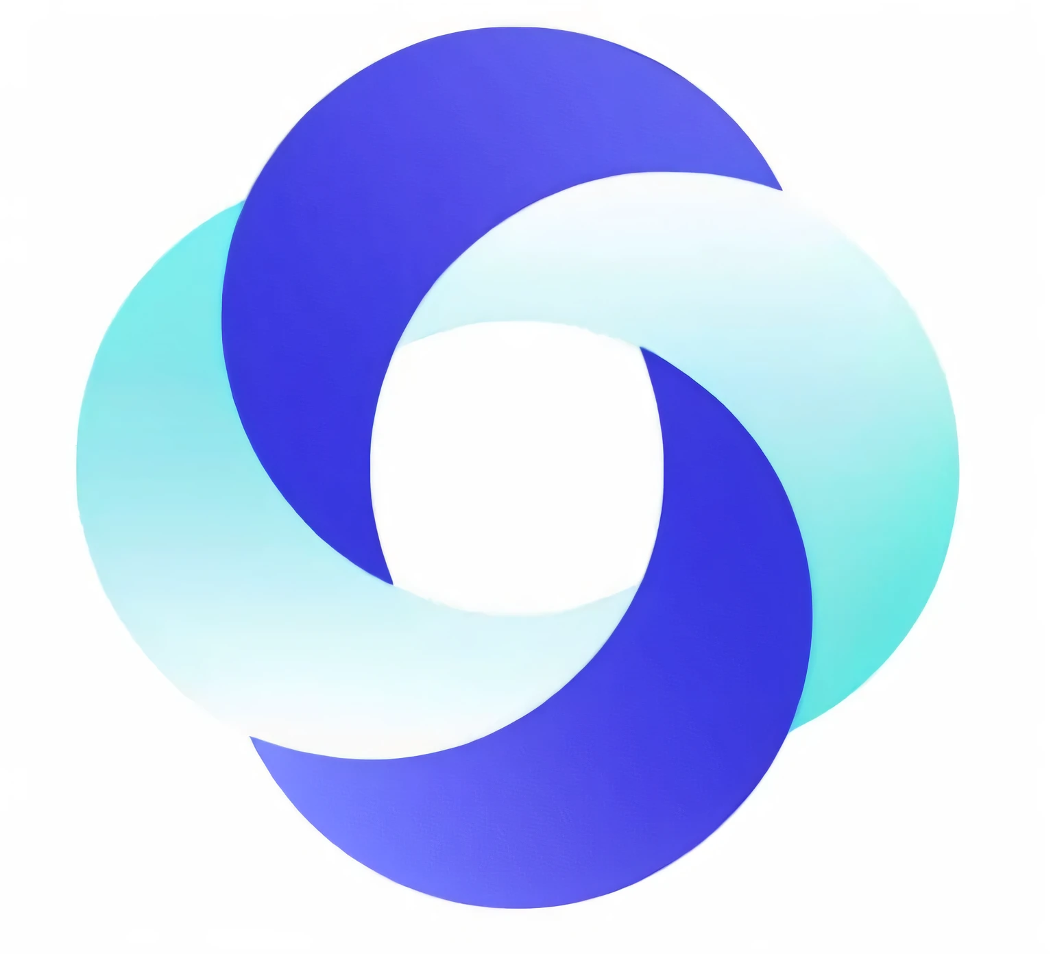 the Logo for the company, US-based companies, Logo without text, circular Logo, rounded Logo, infographics. Logo. blue, minimalist Logo without text, exchange Logo, round Logo, clean Logo, Mobius, blue circular hologram, Website Avatar, Gyro, Ouroboros, Clean design