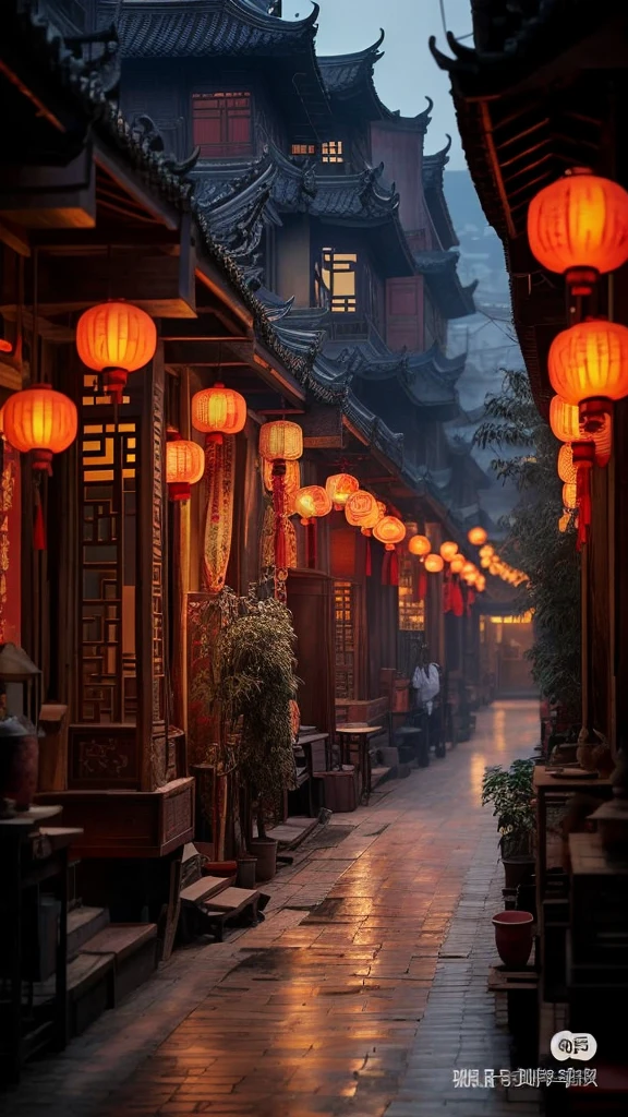 Wanjia lights Chinese style Antique loft