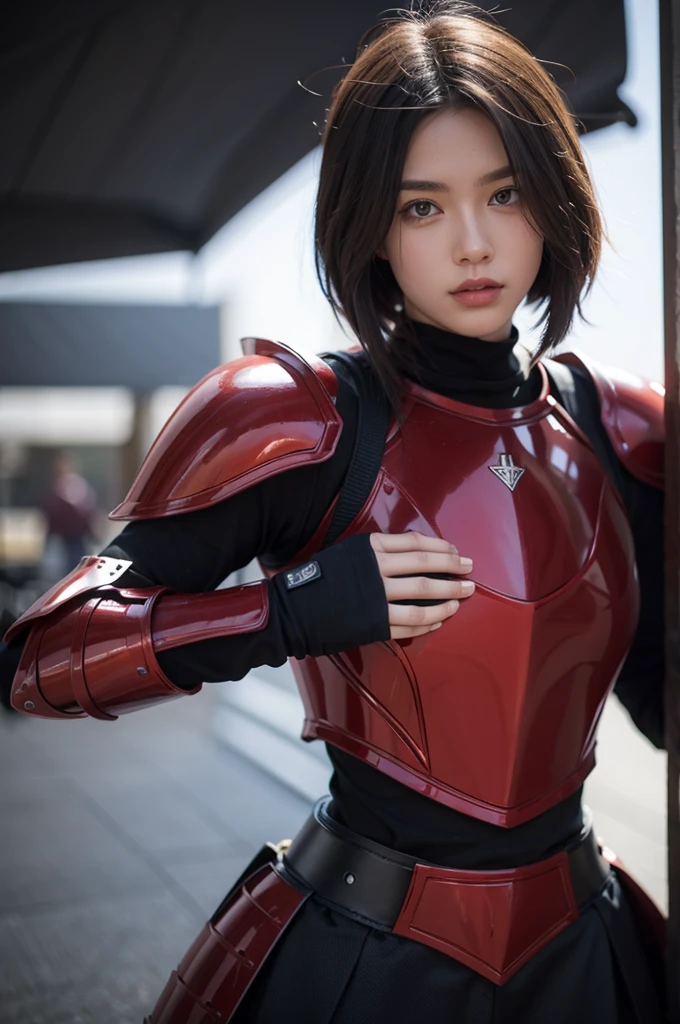 Knight with ruby armor