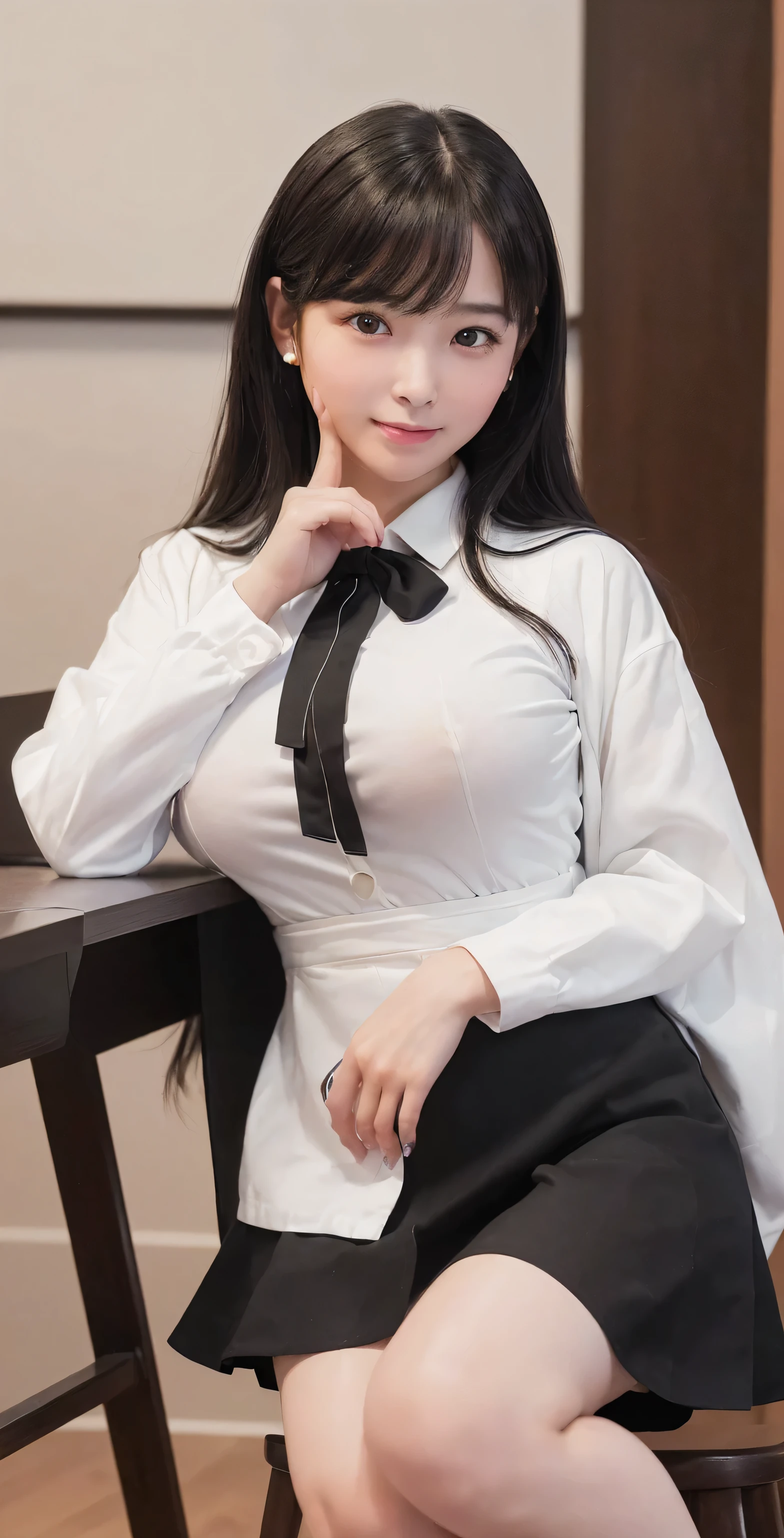 ((Highest quality:1.5))、(Happy expression:1.26)、RAW Photos、(((Ultimate beauty full body photo shoot:1.5)))、((Glowing Skin))、(((1 girl)))、Beautiful 18-year-old girl from Tokyo、((18-year-old))、((Height: 155cm))、young、Young Face、、Bright Eyes、Detailed face、Fascinating、(A body as voluptuous as an adult)、Waistline、belly on、Exposing the belly buttmall shoulders、Thin arms、Long legs、((Black Hair、Shortcuts:1.2))、skirite socks:1.2)、((Exposing the belly buttonセーラー服、Mskirt:1.5))、Spread your l((Sit on a chair with your legs wide open:1.75)))、(Micro Skirt、high waist)、((Lift up your skirt to show your panties:1.5))、skirt liw Angle:1.(Very detailedな))、(Perfectly detailed face)、(Detailed hands) 、(finger details)、(Excellent anatomy)、Photorealistic image masterpiece、最High resolution、Very detailedな、Film Light、Intricate details、High resolution、Very detailed))、Detailed Background、8 time、Digital single-lens reflex camera、Soft Light、High resolution、Film Grain、Fujifilm XT3、Shallow depth of field、Natural soft light、god々、classroom、School Machine、Chair、blackboard、((Very large breasts bigger than a face:1.75))、 realistic loads of semen:1.99)), ((Very realistic loads of sall over the body:1.85)),