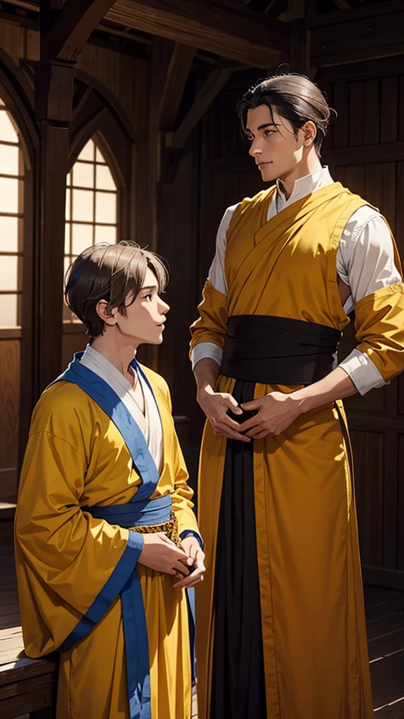 One day, the king met a monk. The monk remained very calm and happy. The king asked the monk, "How do you remain so happy? I have everything yet I am not happy."
