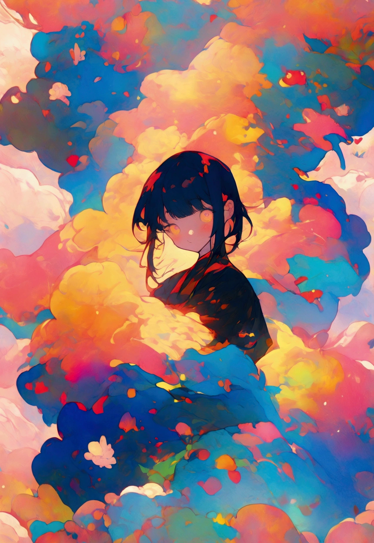 An ancient forest, With extreme delicacy、High-quality digital presentation, Reach 8K resolution. The work has attracted widespread attention on ArtStation due to its sharp focus, Rich lighting changes, and a very complex and detailed central composition. Inspired by artists like Lois van Baarle (Loish), Ilya Kuvshinov, and Studio Ghibli, The site’s style presents a chibi kawaii aesthetic,Soft tones,Similar to watercolor.