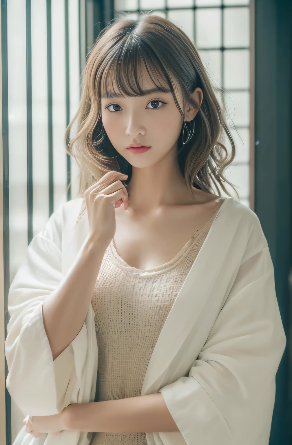 ((Highest quality、in 8K、masterpiece:1.3))、Messy Hairstyle