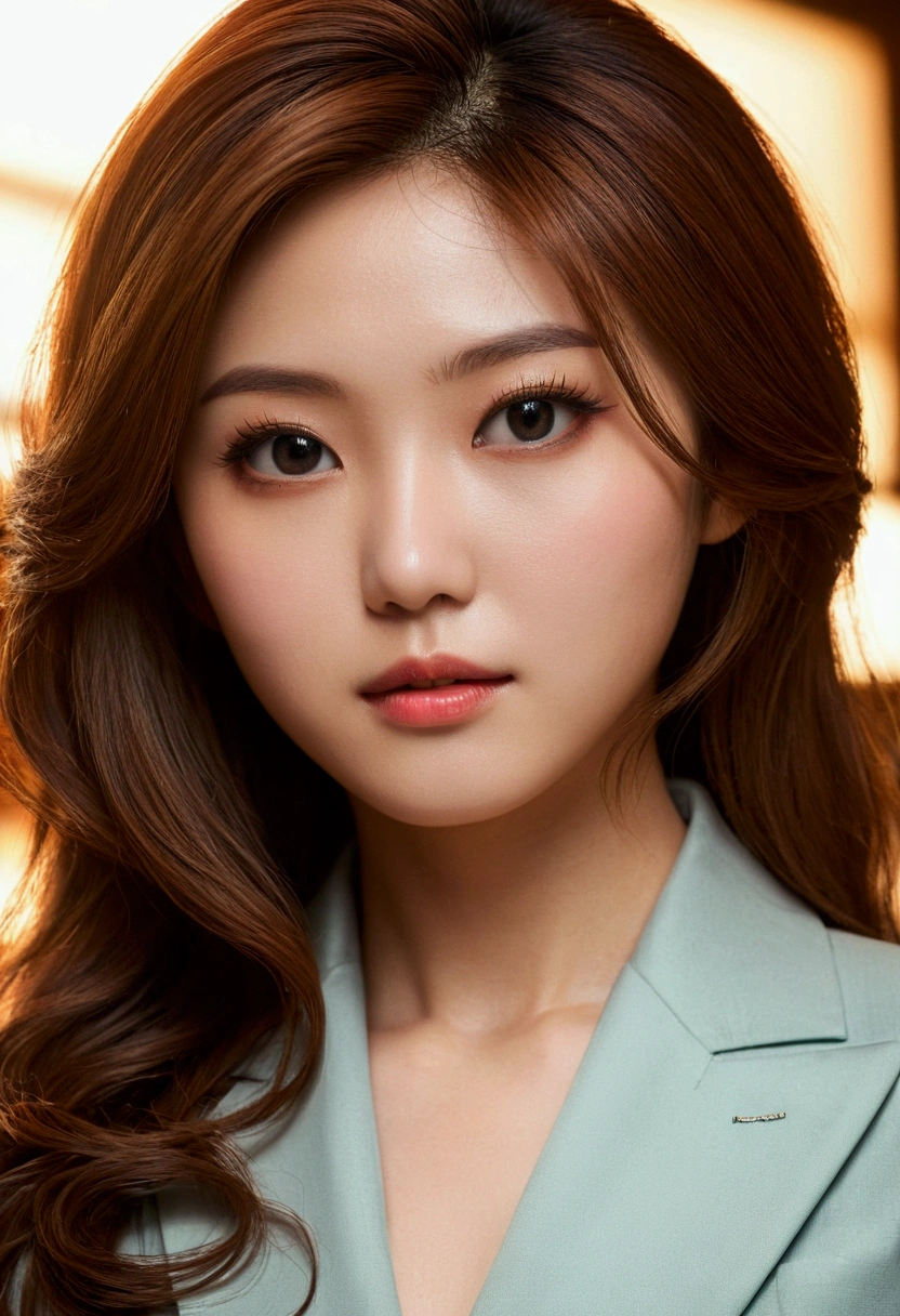 ((best quality)), ((masterpiece)), (detailed), perfect face, perfect detailed eyes, perfect detailed face, ultra-detailed nose, rich waist-length hair, suit , Moist eyes, Brilliance, Gorgeous women, high-class prostitutes, Japanese, sexy, Ahego Face,