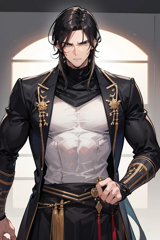 Well, they are not official but , I imagine it like this,  He is a tall man , with muscles since he is a warrior and leader,  Jet black hair,  eyes the color of honey , light brown skin , Veined and large hands with a scar due to sword use