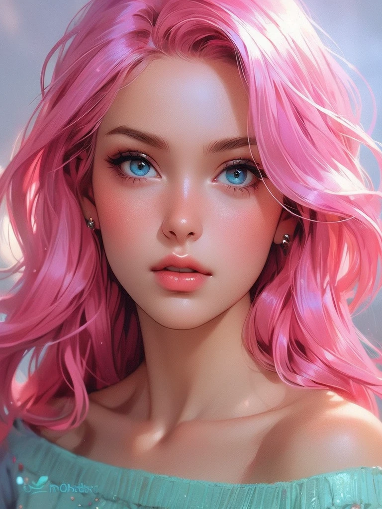 a beautiful young woman, wearing casual clothes, pretty face, pretty lips, pretty eyes