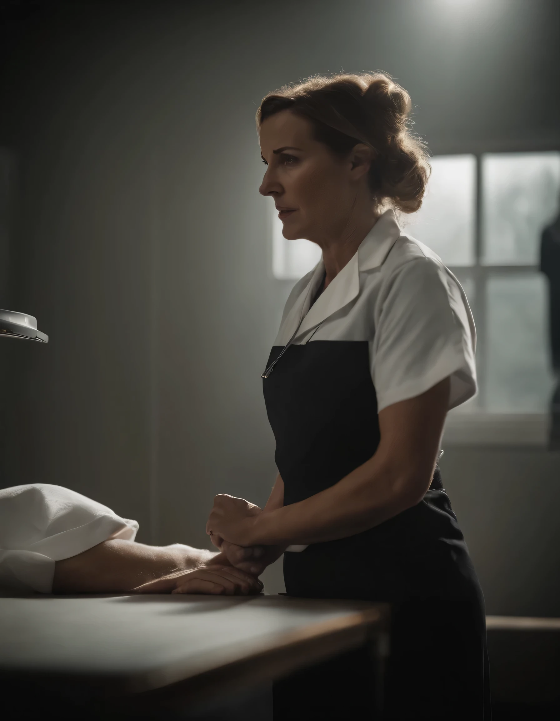 Nurse explaining the 5 stages of AGONY 