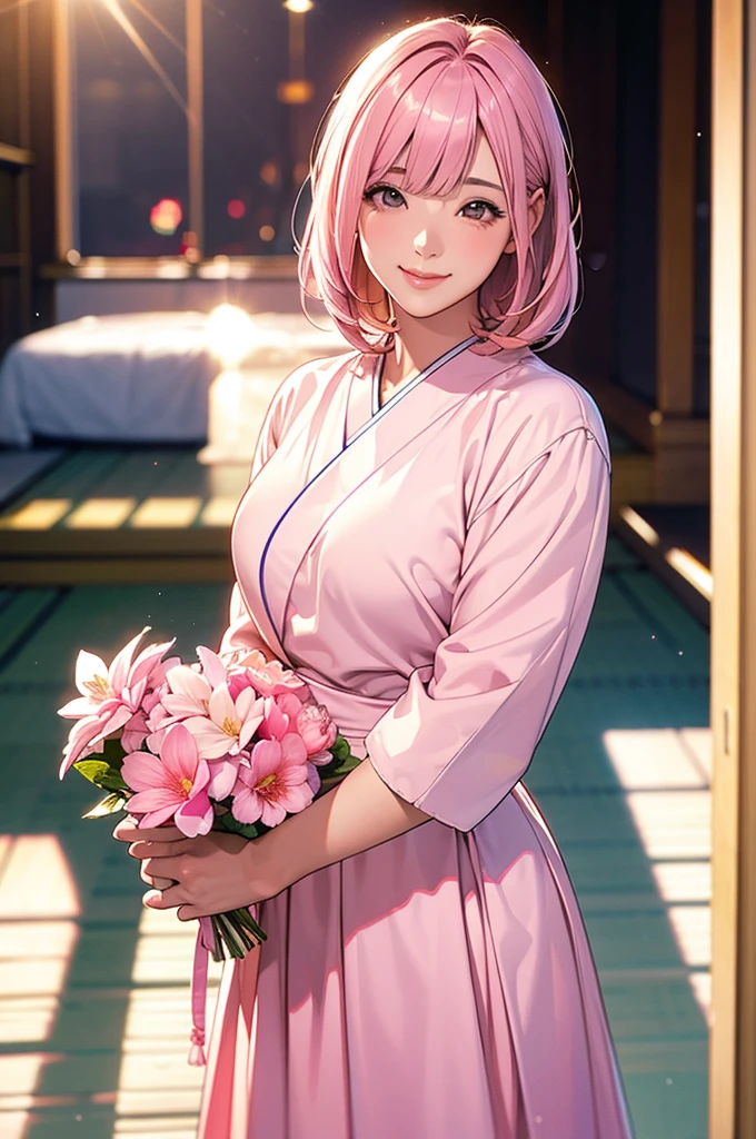image quality:Highest Quality
Camera Focus: Blur the background
light:sidelight
person:20-year-old female,Japanese,
tracing: gal model 、Bright light、
Daytime hairstyles: Short Bob、With bangs
dress:GalSee-throughCasualPastel pinkExpression: The best smile、gal sparkling effect, Lens flare, universe、
flowerpunk、Subtle gradient effect