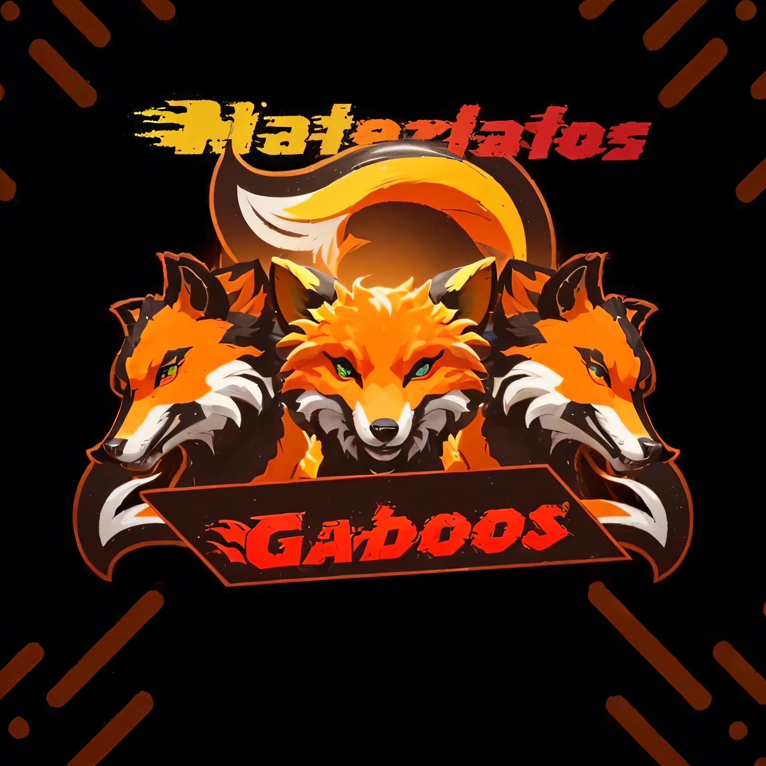 a logo for a team of professional sports teams, gaseous materials, material pack, gaturro, alebrijes aesthetic, godes, gabagool, material, materia, los carpinteros, game logo, high detail materials, no gradients, greebles, exploitable image, glabrous, glares, foxes, mgs