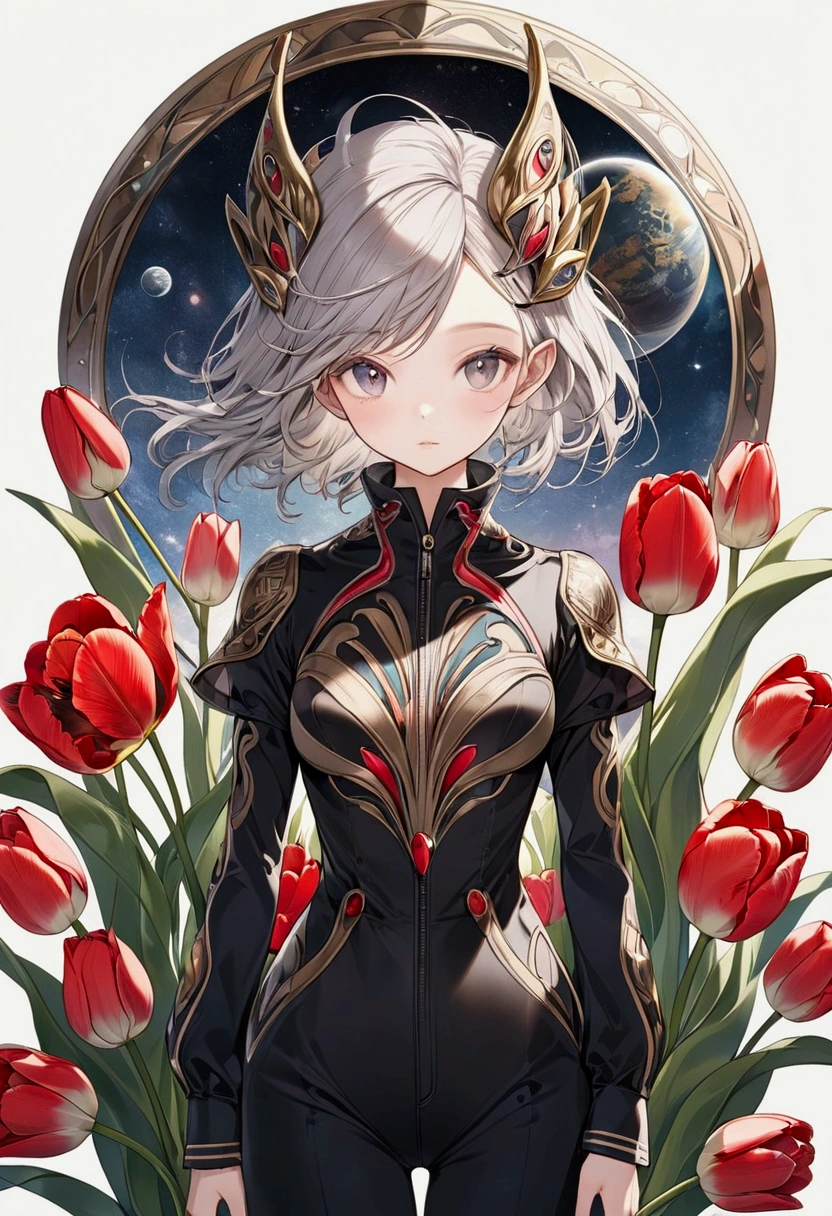 tulip alien with tulip designed  jumpsuits