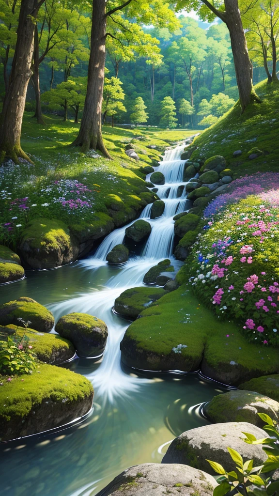 (Masterpiece, Best Quality, High Quality, Highres:1.4), Detailed, Extremely Detailed, Ambient Soft Lighting, 4K,
Outdoors, (Nature, Oak Forest:1.2), (Rocks:1.2), Mountais, Flowers, Plants,