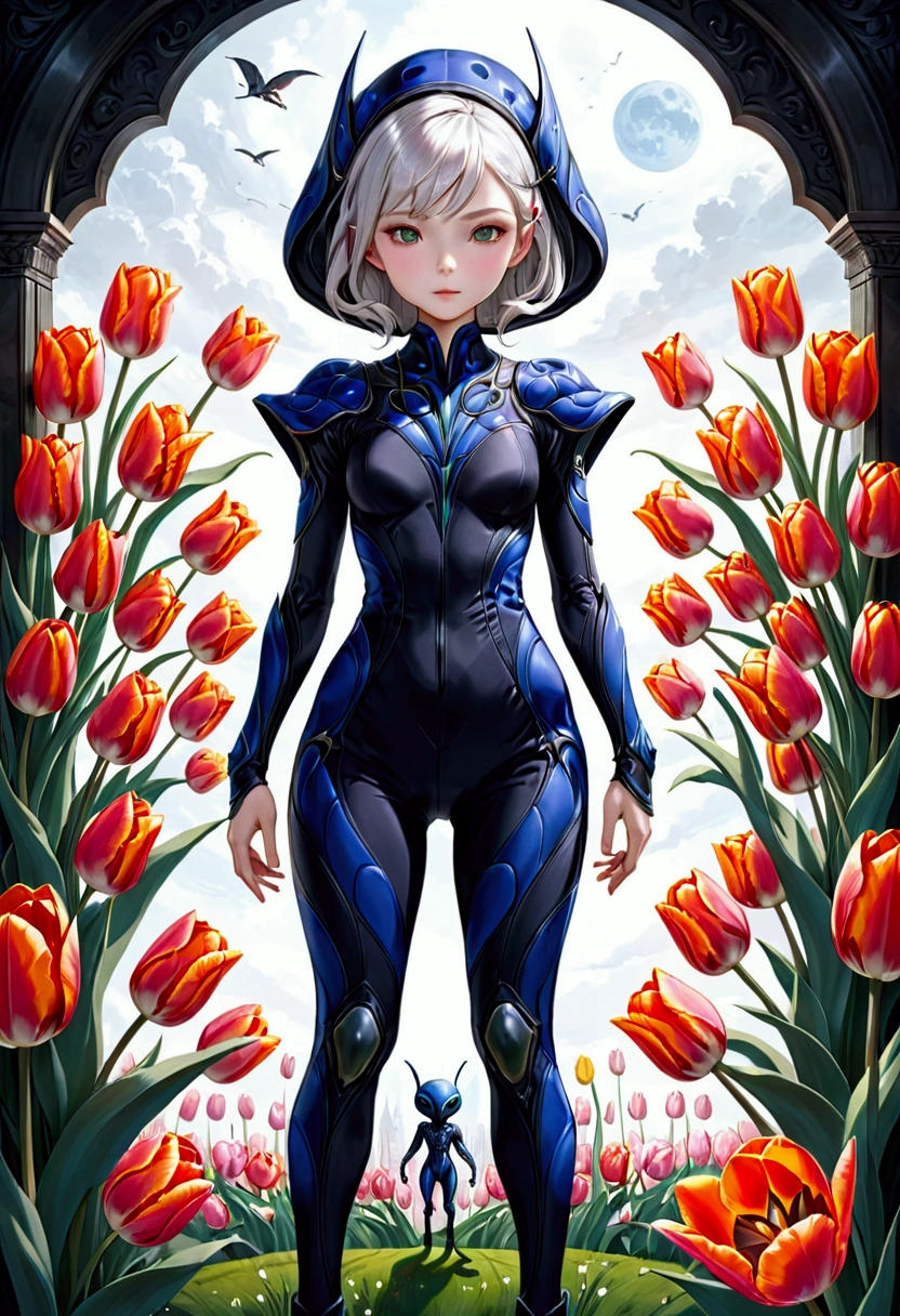 tulip alien with tulip designed  jumpsuits