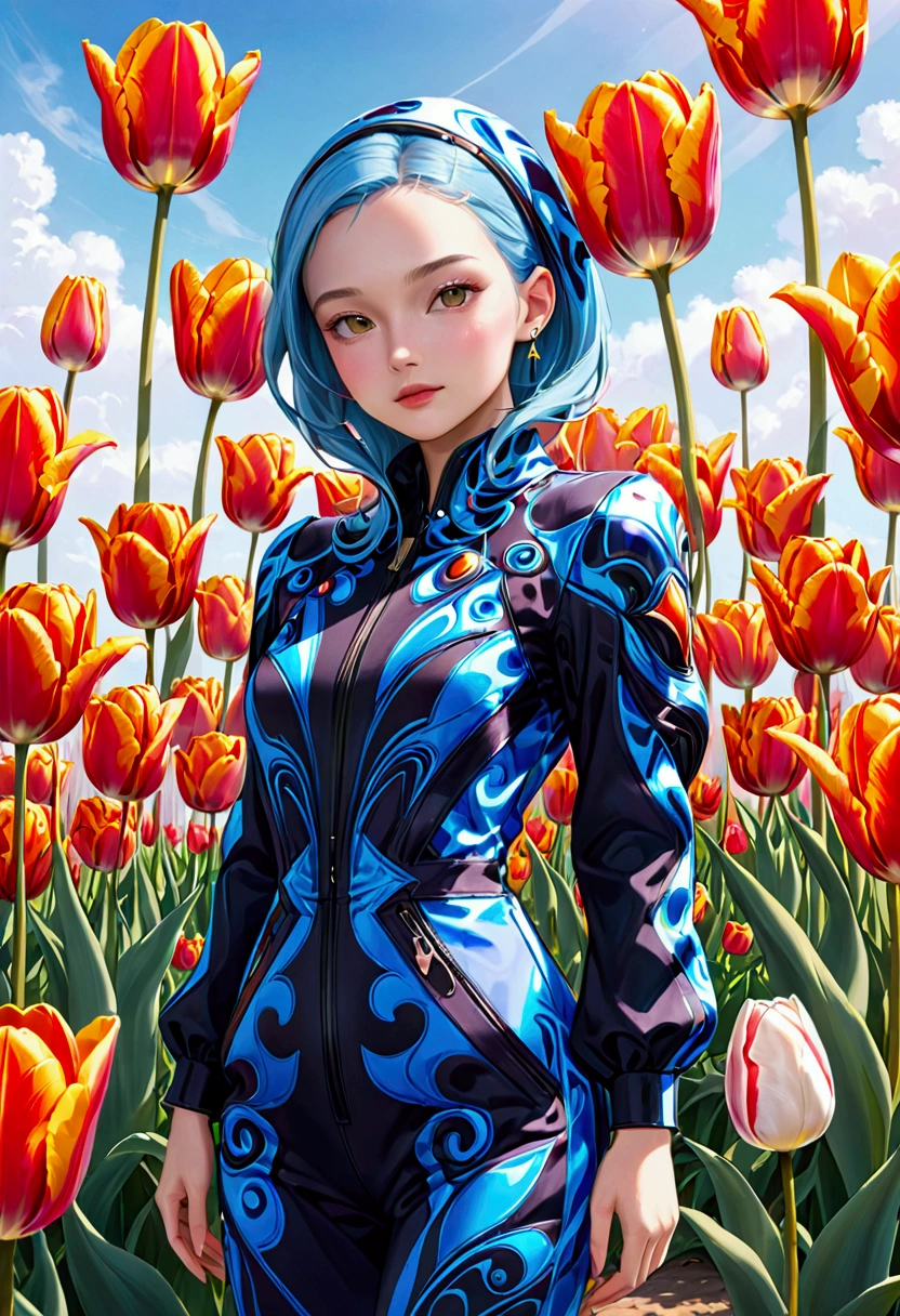 tulip alien with tulip designed  jumpsuits