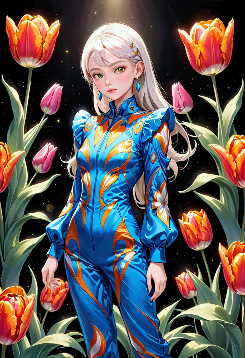 tulip alien with tulip designed  jumpsuits