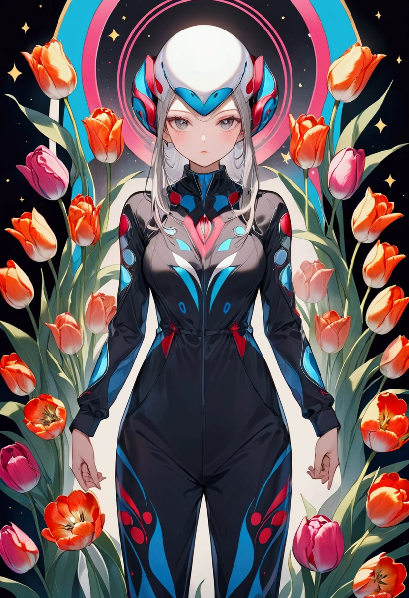 tulip alien with tulip designed  jumpsuits