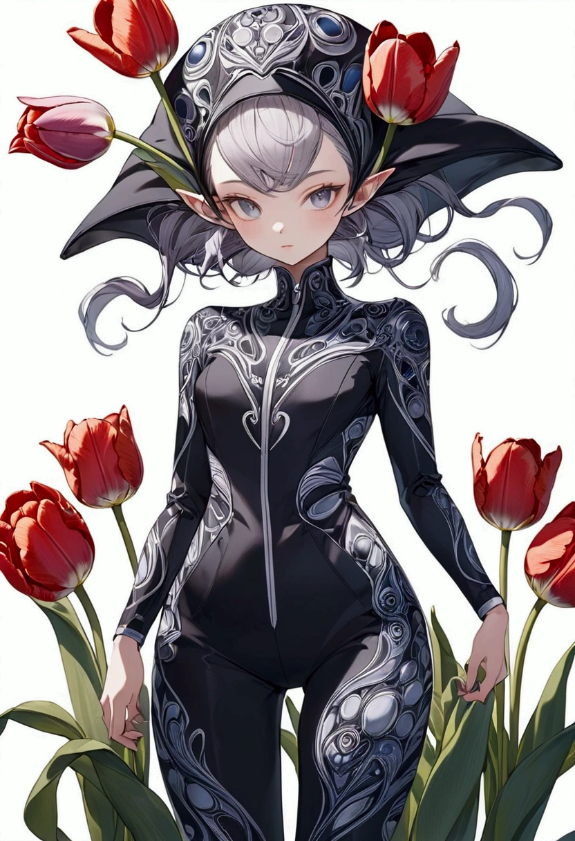 tulip alien with tulip designed  jumpsuits