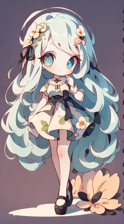((Highest quality, 8k, masterpiece: 1.3)), One girl, Slender beauty: 1.3, (Long Hair: 1.2), Floral Dress, Long legs: 1.1, Very beautiful face, Beautiful Eyes, double eyelid, Outdoor