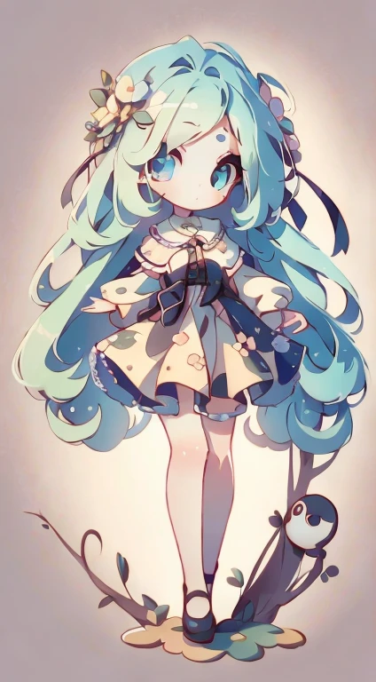 ((Highest quality, 8k, masterpiece: 1.3)), One girl, Slender beauty: 1.3, (Long Hair: 1.2), Floral Dress, Long legs: 1.1, Very beautiful face, Beautiful Eyes, double eyelid, Outdoor