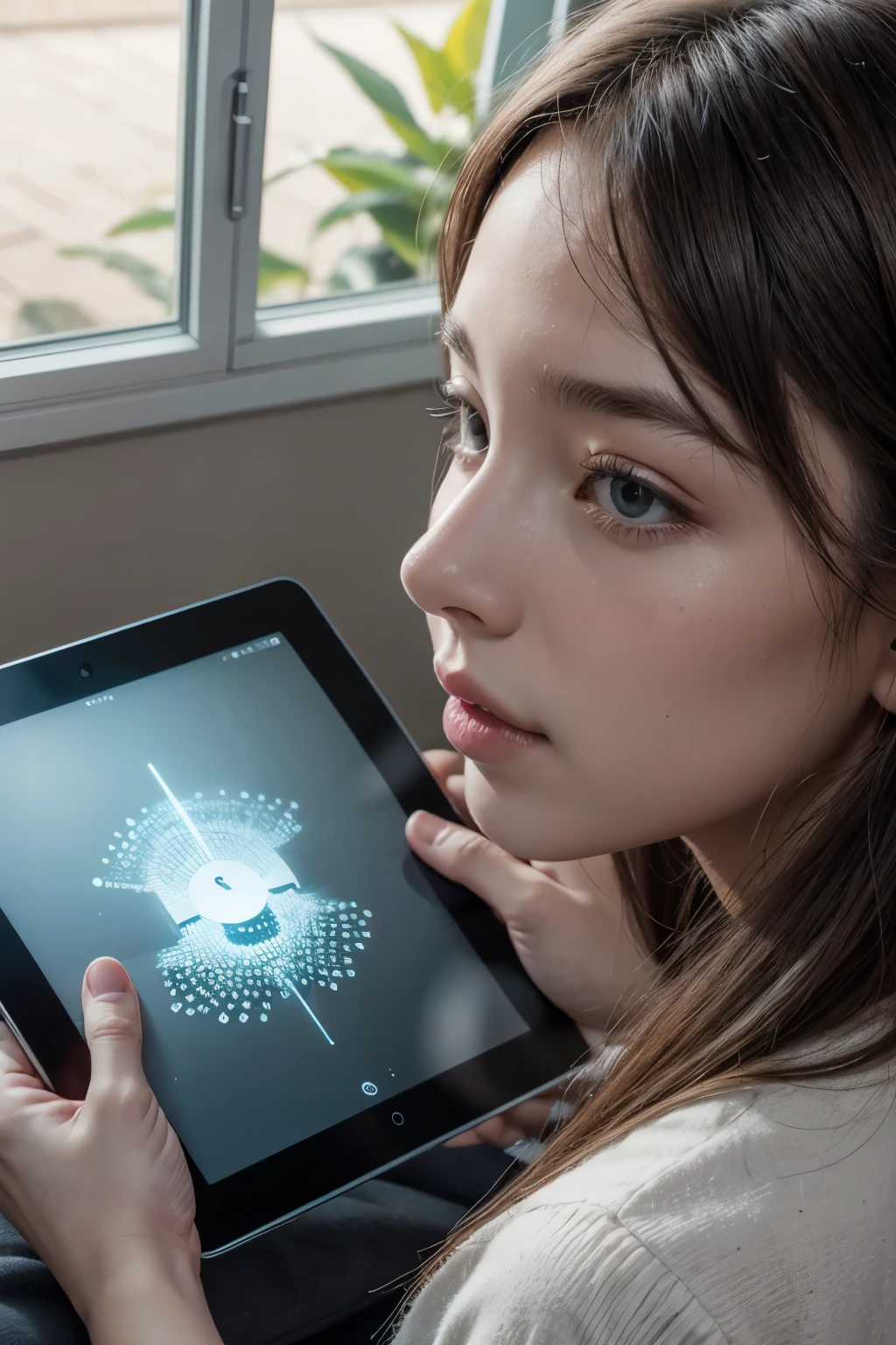advertise with a tablet and the use of artificial intelligence