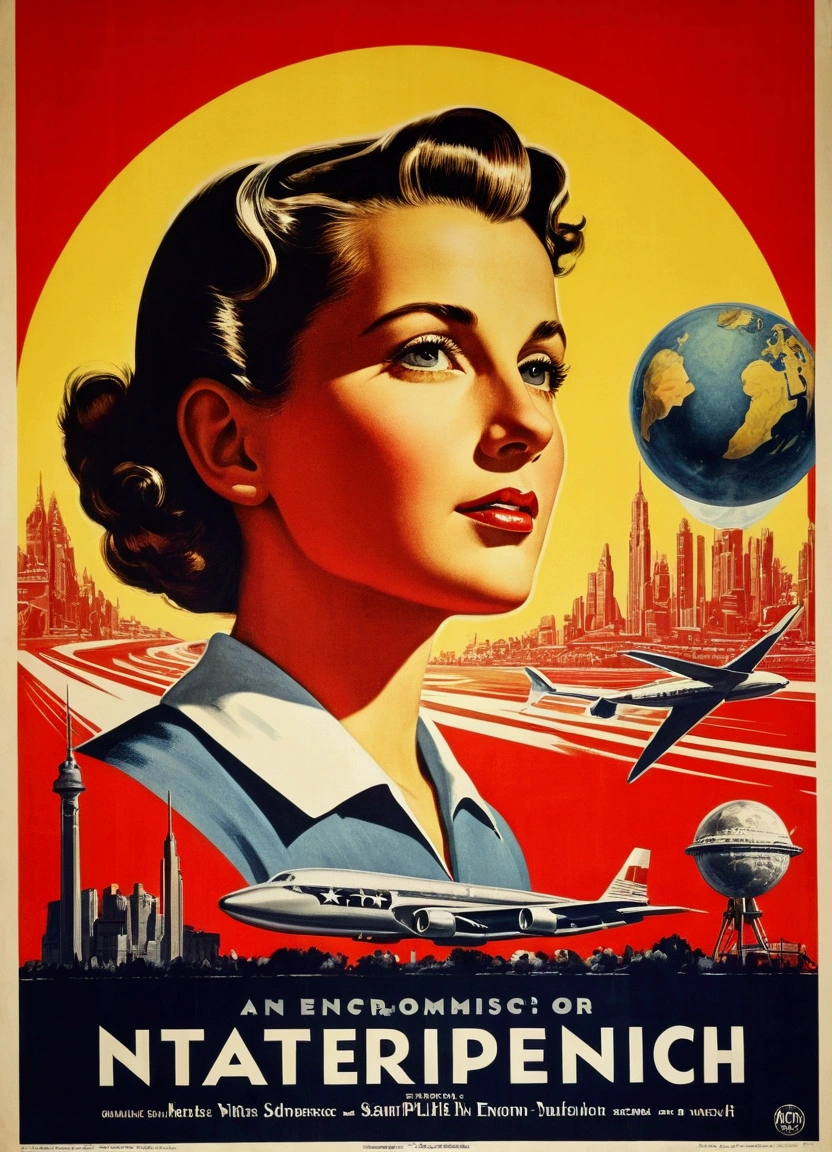 Bio-economy, science, life, environment, development, masterpieces, precise, american propaganda poster, best quality,