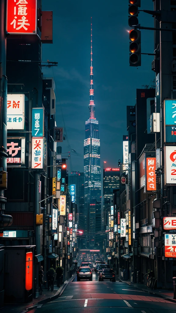 "A bustling Tokyo cityscape featuring futuristic skyscrapers with neon lights and high-tech architecture. The scene should convey a vibrant, cutting-edge urban environment.