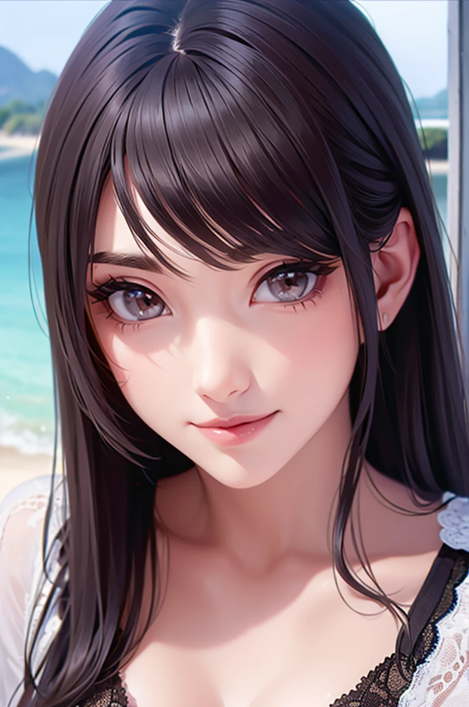 close up beautiful girl