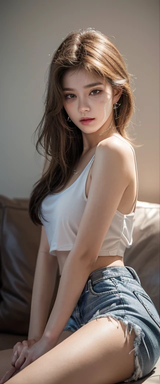 (Model as it is:1.5),The angle is the same,((16K, masterpiece, RAW Photos, Highest quality,Ultra-high resolution, Realistic, Highly detailed CG integrated in 16K)), 8k, diamond,wallpaper, Written boundary depth,Beautiful Face:1.4. Cinematic Light,Beautiful Face,(Detailed face),(Slender and pretty woman:1.4),(20-year-old),(Keep your facial expression:1.4),