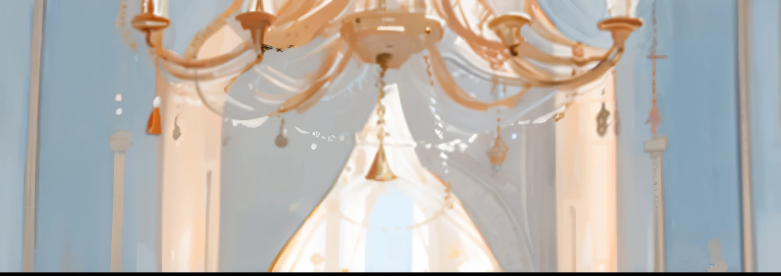 luxurious，warm color，Light，The End,kudos，Hall，steam，punk，Cartoon，Simple picture，Exquisite picture，Hand Painted