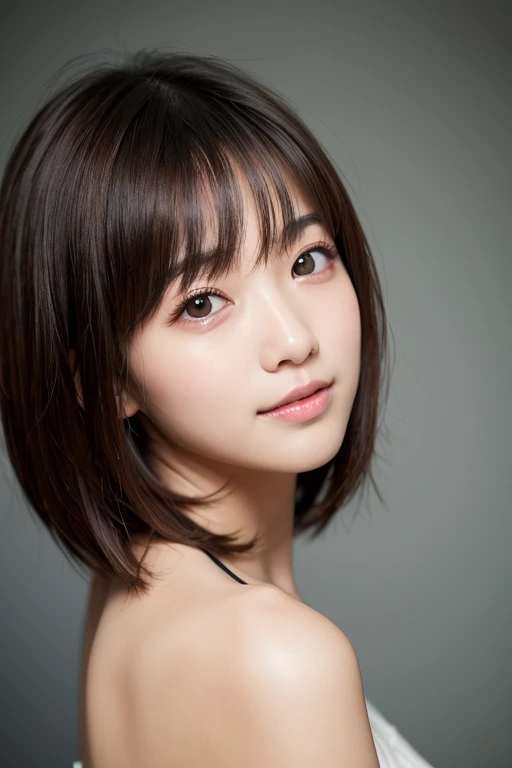 Highest quality, Face Focus, Soft Light, Ultra-high resolution, (Realistic:1.4), RAW Photos, 1 Japanese girl, alone, sexy, (A shy smile:0.5), (Brown eyes, light in your eyes), Beautiful face in every detail, (Small Box),(High resolution detail of human skin texture), (Short Bob Hair), break, office lady　際どいsexy水着
飛び出しそう　Make the upper body visible　milk