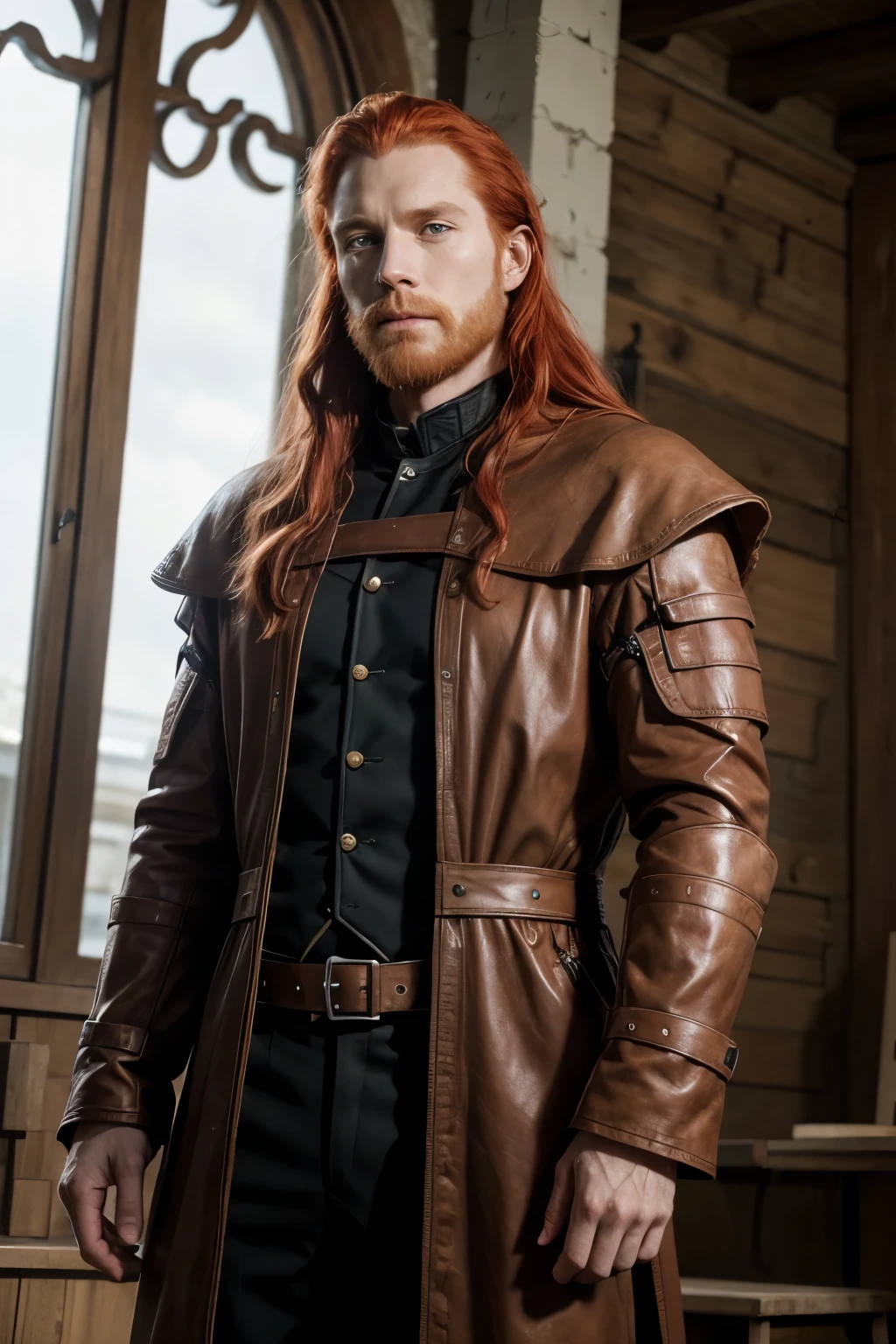 Asme a tall red-haired man named Jaime