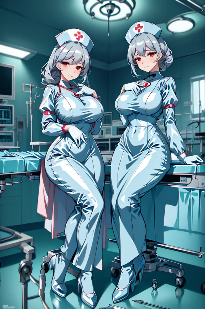 nurse uniform,hospital, latex nurse suit,nurses,busty,elbow gloves,labcoat,grey hair woman,red eyes , gigantic ,medical instruments,asian nurse,two nurses,speculum,examination room,oversize ,big ass ,strap on, lay on table ,legs spreaded,giving birth,gyno chair , dentist,Milf,latex,black uniform,oversize breasts