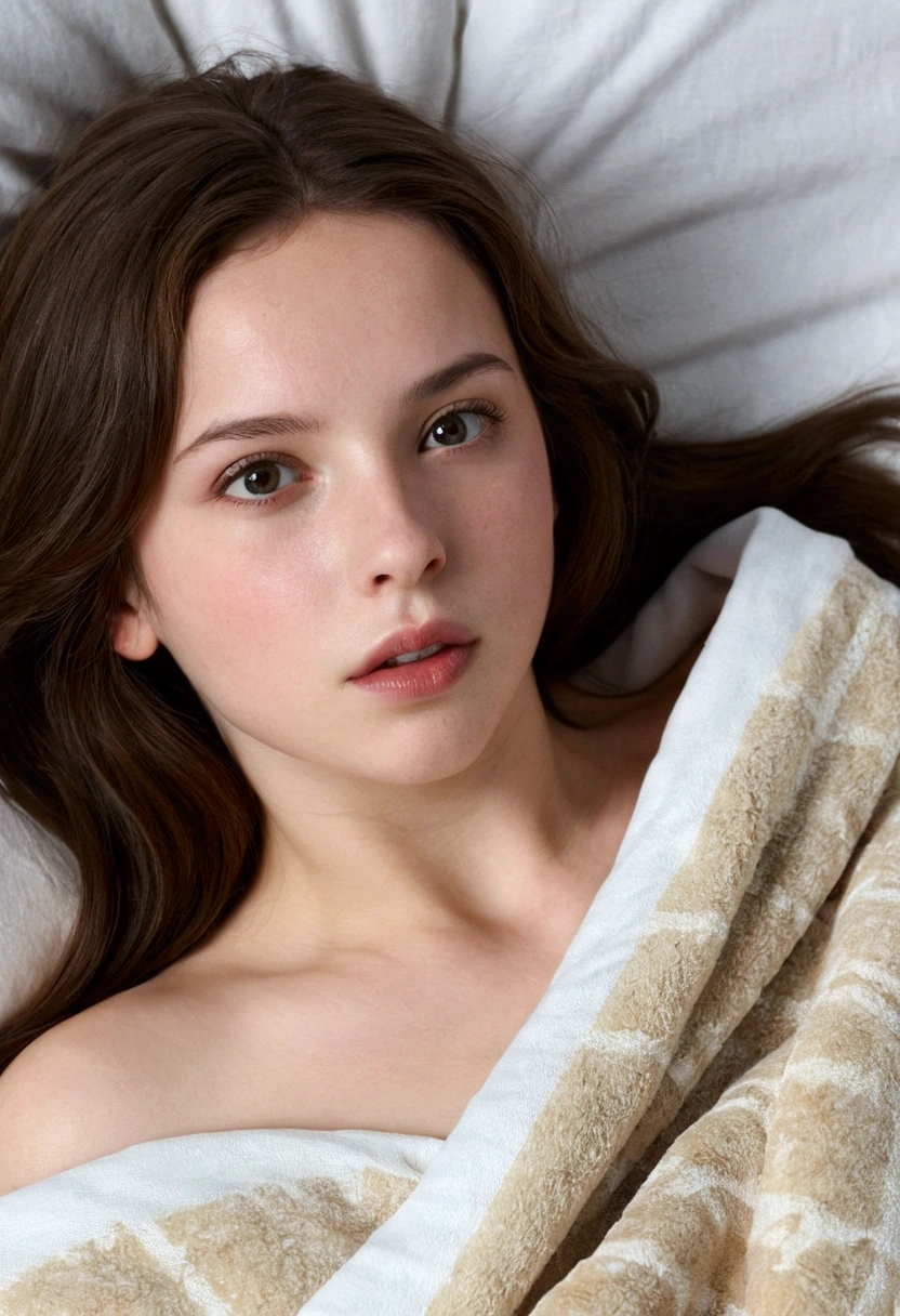 ((best quality)), ((masterpiece)), (detailed), very tall 1 girl, all natural face, no make-up, acne, bad skin , natural eyebrows,sexy face biting her lip, on beach, big head, very skinny, perfect skin, wet, wet hair, full body, cute nose and mouth and eyes, five fingers, sunbathing on the beach, laying down on a blanket, full body naked, spread legs, fingering herself, acne