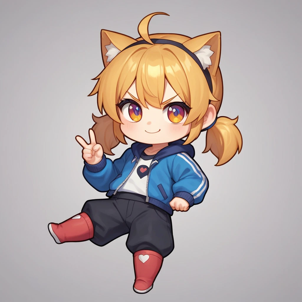 source_anime, score_9, score_8_up, BREAK 1girl, chibi, v-shaped eyebrows, smile
