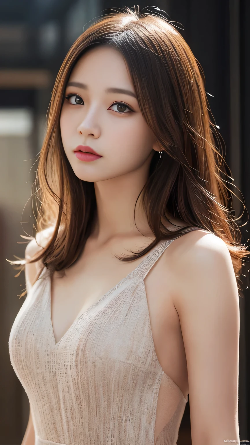 ,巨作, Best quality,8K, UltraHighResolution,cinmatic lighting,(beautifuleyes:1.1), ((Medium view,Haut du corps)),beauty woman