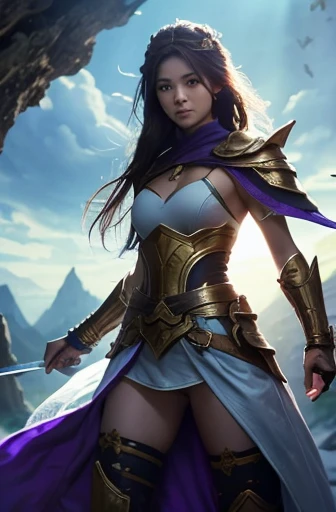 Beautiful Fighting Adventurer,Fantasy-style light clothing,pure
