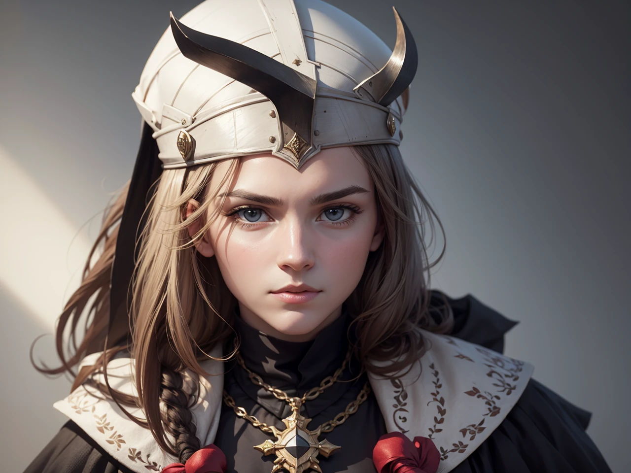 Remove the background, use the face in the image and re-create as a bishop
