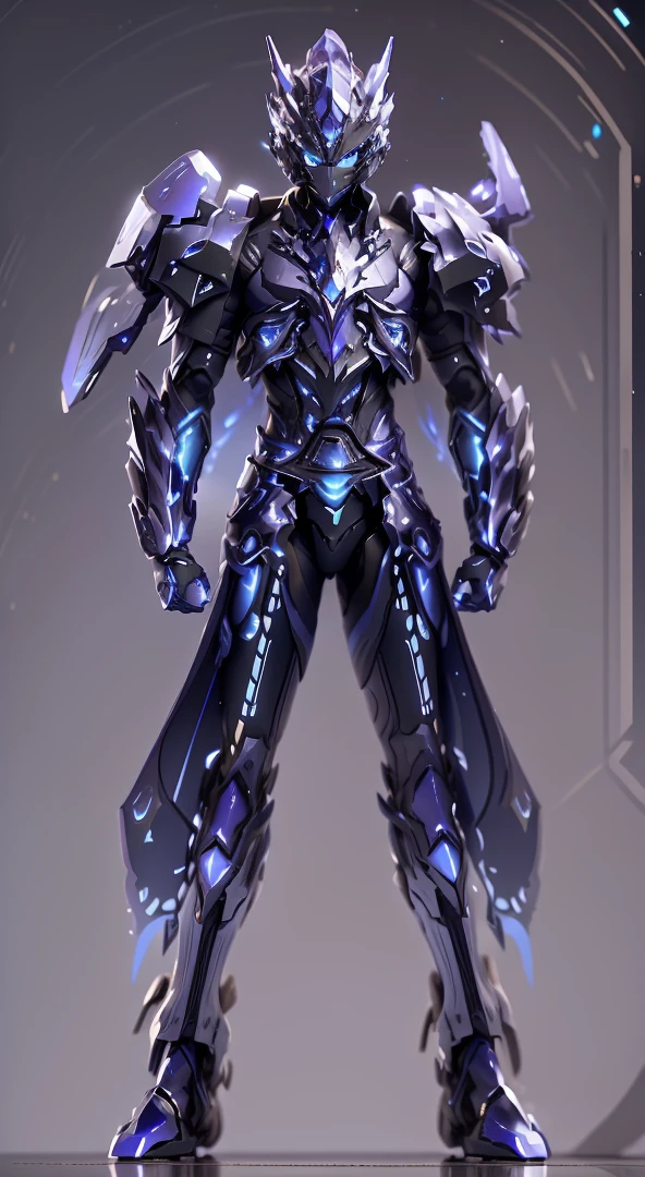 The color changes from starry sky to blue and purple,Some starry blue and starry purple(Ensure its layering and armor texture,Starry sky color as main color)