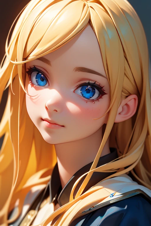 High quality, best quality, photo-realistic, Raw-photo, realistic, ultra realistic 8k cg, Very detailed, high definition, Masterpiece, 1 girl, long hair, blonde hair, blue eyes, Face and eye details, close up, complicated details, Fine texture, exquisite details,