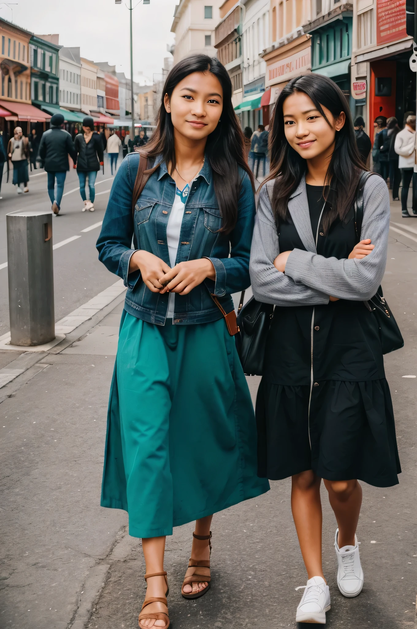 A travel diary with photos of people from different cultures and backgrounds