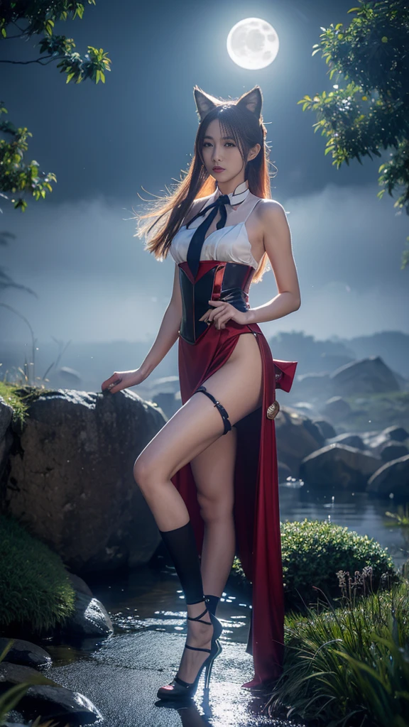 shinano role play costume, role play, High Leg Raise, High heel, transparent, Fox Tail, Multi-tail, Deep in Wonderland,Moonlight falls like water,Foggy Room,The heroine's figure is vaguely visible,Like a fairy in a painting,Slender sexy legs,Beautiful big breasts而又带着一丝mystery的色彩。Her face is beautiful and delicate,Like a finely carved jade,Showing extraordinary beauty。The eyebrows are so pretty,Eyebrows grow to the temples,The waves in my eyes are like twinkling stars,Show the light of perseverance and wisdom。The bridge of the nose is straight,Cherry lip color,The slightly upturned corners of the mouth reveal confidence and calmness。Her face is chiseled,Skin like jade,Reveal healthy glow,Not like a fairy'Not worldly。Her makeup is light and delicate,No excessive embellishment,But it is enough to show her temperament and charm。Light foundation highlights the translucence of the skin,A light eyebrow pencil outlines her perfect eyebrow shape,Eye makeup is eye shadow and eyeliner,Make her eyes brighter、Energetic。嘴唇涂上grace的口红,Add a touch of charm and sophistication。她的衣服grace别致,Wear white to win the snow,Clothes fluttering,As if the wind will blow it up at any time,Drifting away。Beautiful embroidery patterns on clothes,既不失grace,She also showed her extraordinary ball skills。A wide belt around the waist,There is a crystal clear jade pendant hanging on it.,Swaying with her movements。Her hair was tied back casually.,Secure with a jade hairpin,A few strands of hair fluttering gently in the wind,Add a touch of softness。Her figure looms in the fairyland,宛如一道Beautiful big breasts的风景线,Attracted everyone's concern。She seems like an elf in fairyland,Beautiful big breasts、grace、mystery、Full of power。